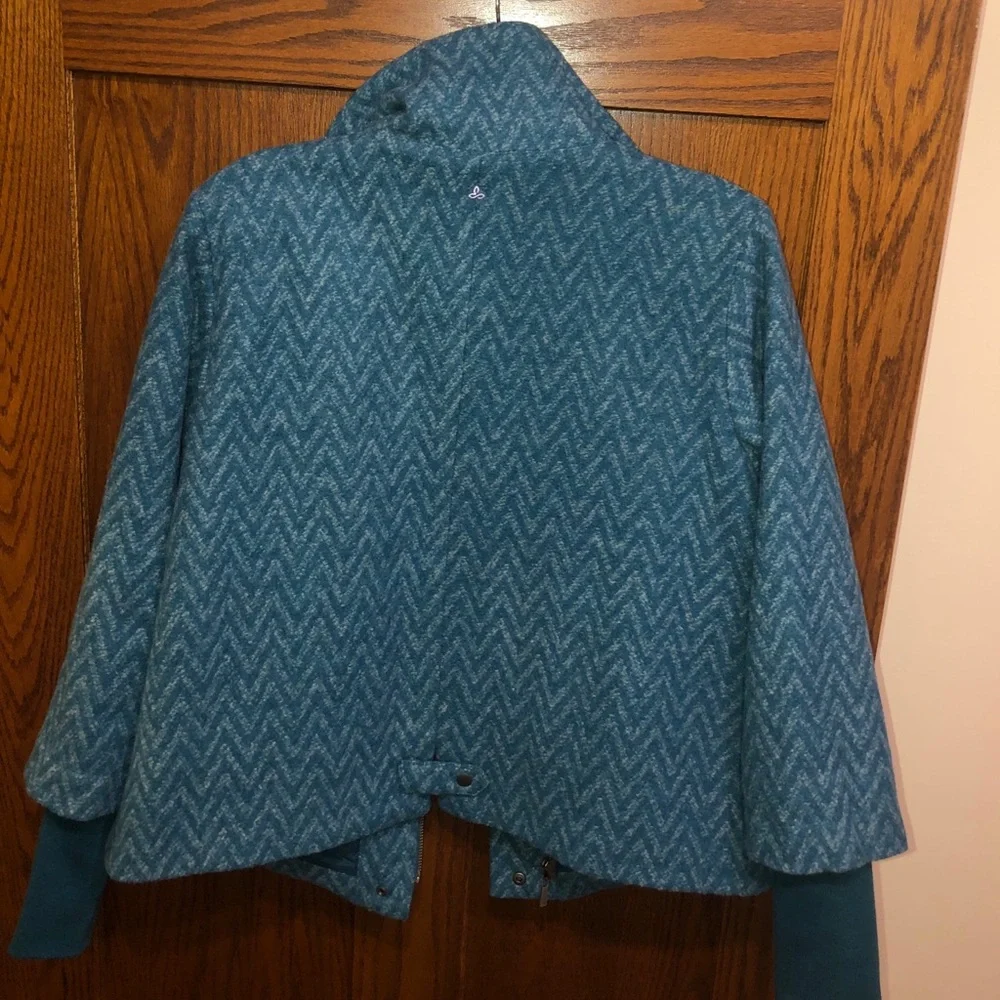COPY - Prana Lily Jacket in Teal Chevron - Picture 5 of 9